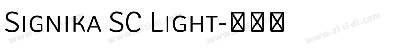Signika SC Light字体转换